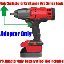 1 Adapter for Milwaukee M18 Battery To Run for Craftsman NEW 20V V-20 Red Tools