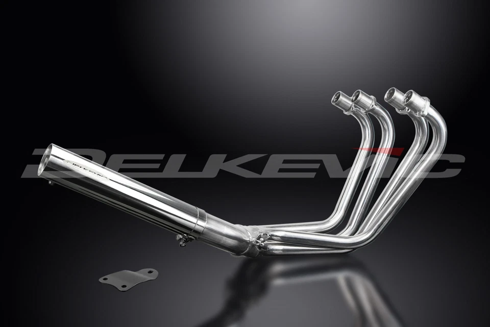 Silenciador recto de acero inoxidable Kawasaki KZ1000 MKII A3 A4 1979-1980 4-1 Foto 2 de 4