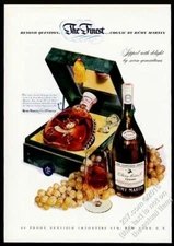 1950 Remy Martin Louis XIII cognac bottle and box photo 8x11 vintage print ad