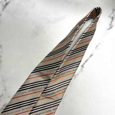 Burberry Blue Label Men´s Tie Regimental Narrow Tie Width 4.6cm