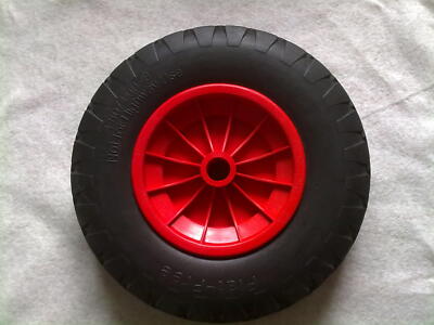 Ersatzrad Slipwagen Vollgummi unplattbar flat-free Ø 40 cm, Nabe 25,2 mm
