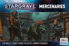 Stargrave Mercenaries Plastic Sci-Fi Miniatures Mercenaries, 20 multi-part hard