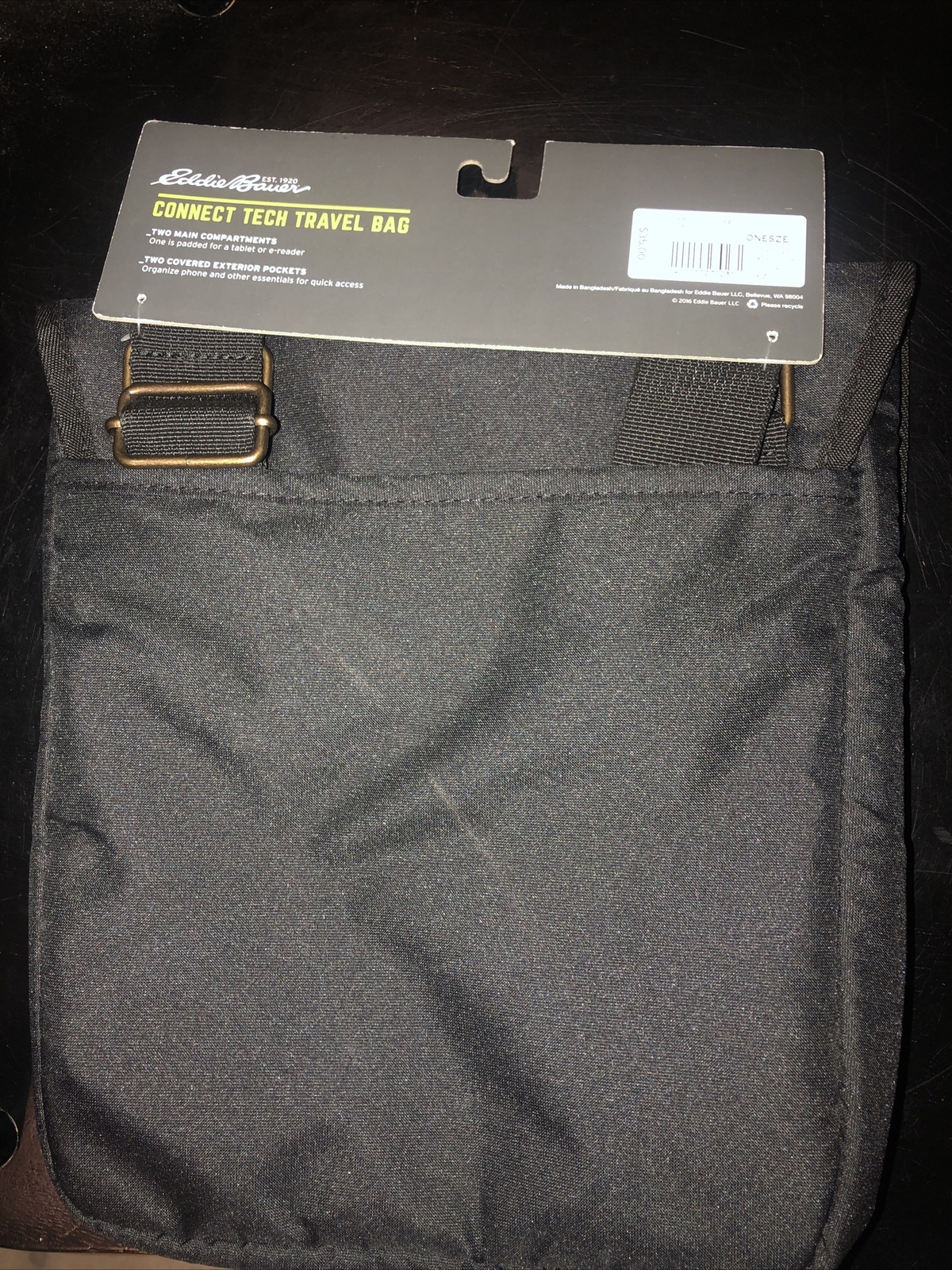 Eddie Bauer Unisex Adult Connect Tech Travel Lightweight Crossbody Bag