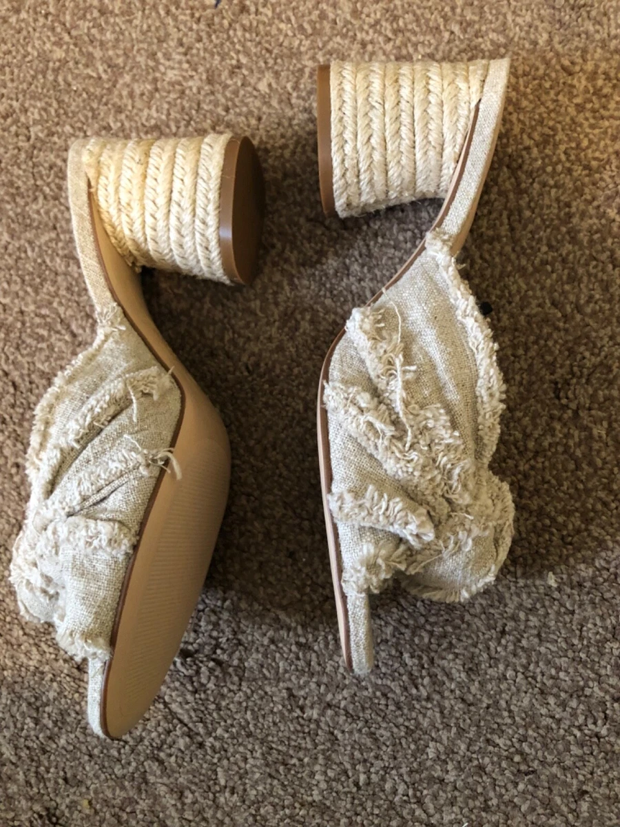 Zara woman size 5 fabric slippers eBay