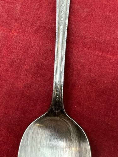 Hampton Court Community Plate 1926 Flatware Silverplate Wreath ONEIDA Soup Spoon - Picture 9 of 10