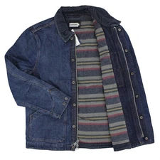 Taylor Stitch Men's Workhorse Denim Jacket 100% Cotton Lined Collared Coat $248