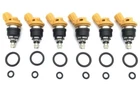 Genuine 550 555cc fuel injectors x 6 for Nismo Nissan Skyline R33 RB25DET ECR33