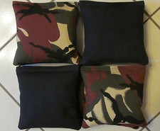 Quality Cornhole Bags, corn hole Limited Edition Brown/Blk Camouflage Camo Set/8