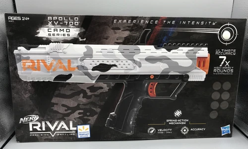 Nerf Rival Apollo XV-700 Camo Series Includes 7 Round Black White Gray New