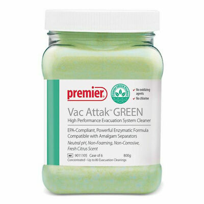 Vac Attak GREEN Evacuation System Cleaner 800g Jar Premier Neutral pH