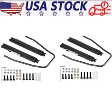 Universal Dual Lock Design Car Racing Seat Base Slider Rail Bracket Bucket Black