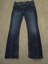 Big Star Jeans Women 29 Blue Mid Rise Bootcut Western Pants Maddie Dark Wash