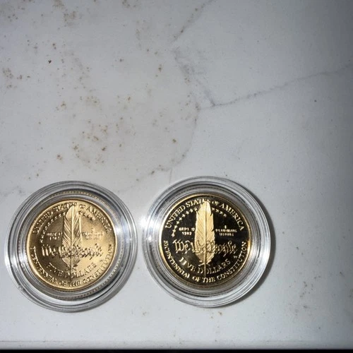 1987 Liberty five dollar gold coin