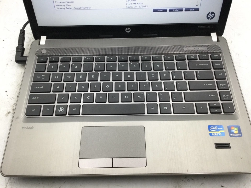 HP PROBOOK 4430s - BOOTS TO BIOS - INTEL I5 2450M - 8GB RAM -READ DESCRIPTION-BB - Image 3 of 4