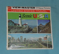 vintage SCENIC USA U.S.A. VIEW-MASTER REELS packet new/sealed