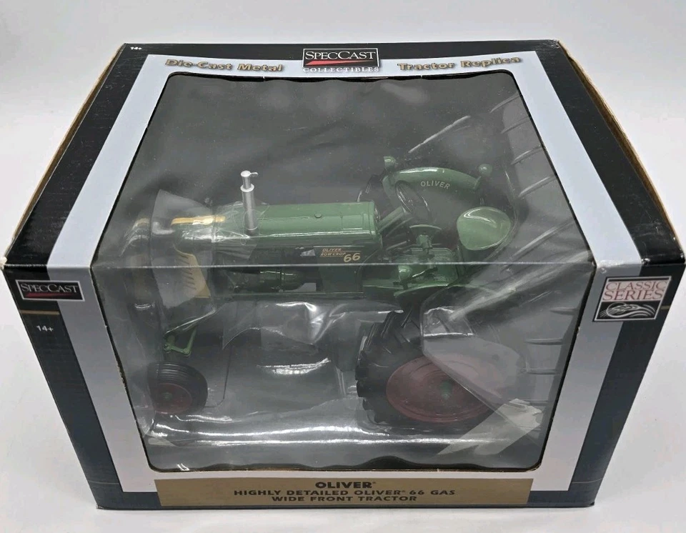 SpecCast Classic Series OLIVER 66 Gas Wide Front Tractor Die-Cast Metal 1/16 NIB - Image 3 of 4