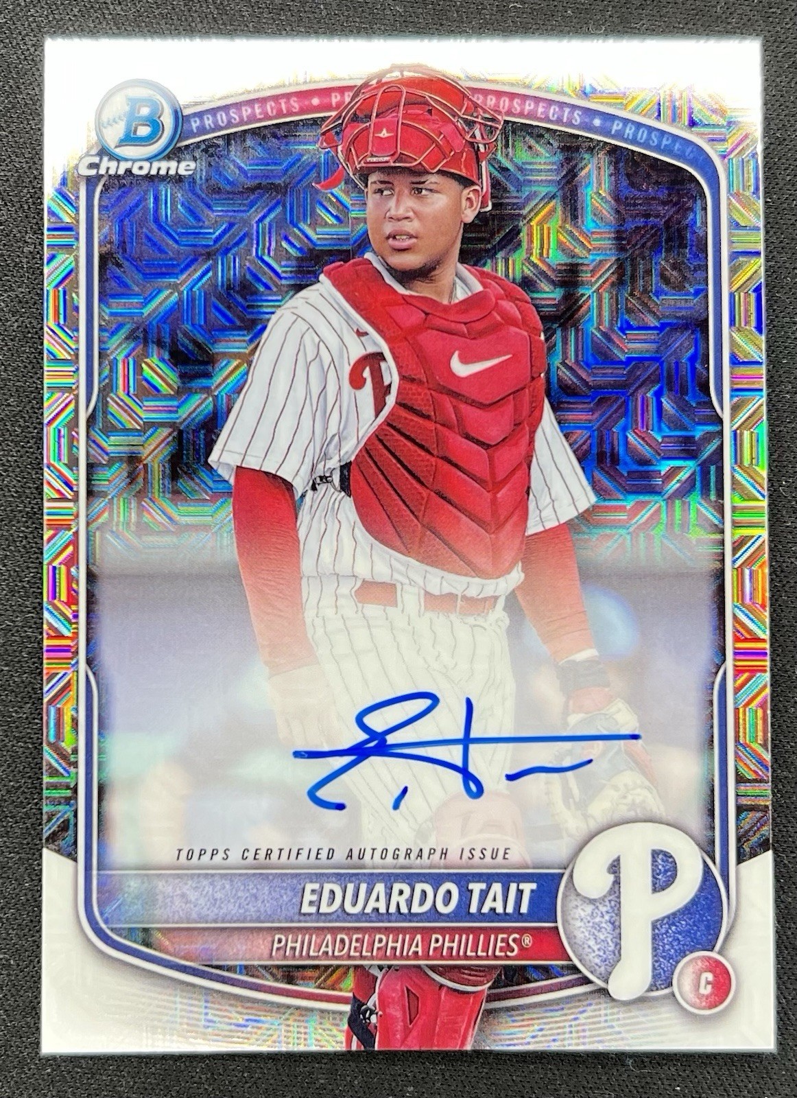 Eduardo Tait 2025 Bowman Chrome Mega Mojo AUTO #BMA-ET TWINS PHILLIES