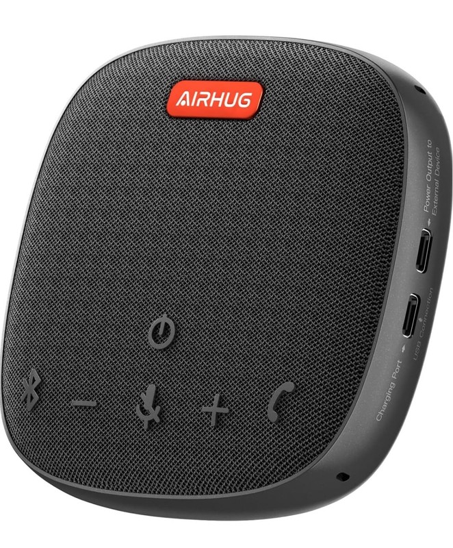 AIRHUG USB Speakerphone - Bluetooth Conference Microphone Speaker - Portable
