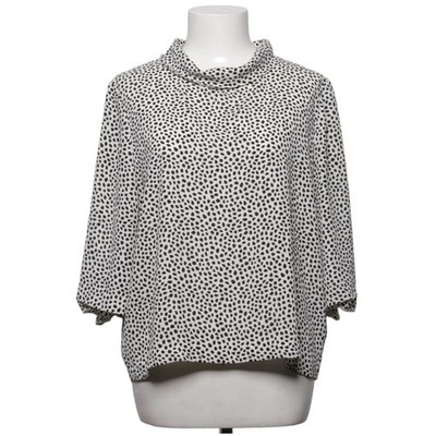 River Island, Bluse, Größe: M, Weiß/Schwarz, Polyester, Gepunktet, Damen #eTl