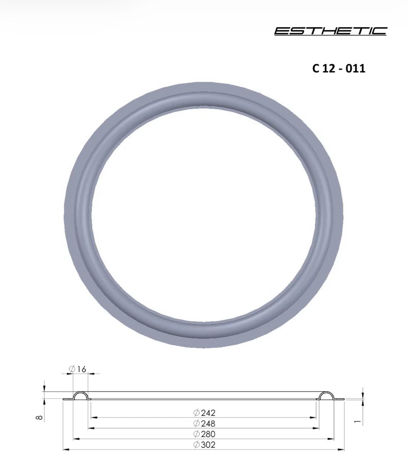 Altavoz de alta calidad de 12 pulgadas reparación de borde envolvente para Woofer Infinity 1 pieza Foto 2 de 4