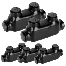 Pcs Insulated Wire Connectors Black in-line Splice Connector 2/0-6 Wire Range 5