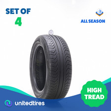 Set Of 4 Used 22550r17 Pirelli P4 Persist As Plus 94v - 10-10.532