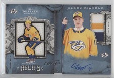2018-19 Black Diamond Rookie Booklet Relics 7/99 Eeli Tolvanen Patch Auto xp6