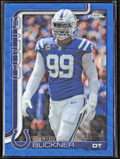DeForest Buckner 2025 Topps Chrome Blue Wave Lava Refractor #133 #d 96/150