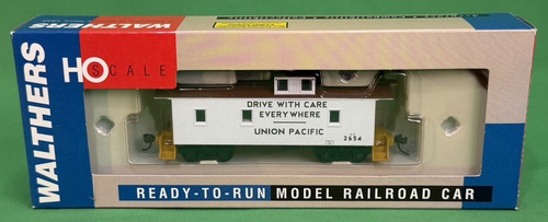 Walthers #932-7544 HO UP Union Pacific Safety Blanco CA-1 Madera Caboose #2654 Nuevo de Lote Antiguo | Condition: New