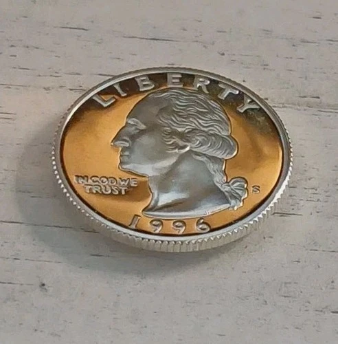 1996-S 90% Silver Dcam Proof Washington Quarter