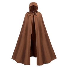 Renaissance Cloak Women,Medieval Cloak with Hood,Adult Hobbit Cape with Arm H...