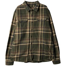 Used Orvis long-sleeved flannel check shirt men's size XL equivalent
