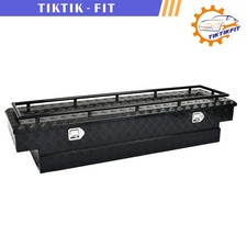 69 Inch Matte Black Heavy-wall Aluminum Truck Tool Box Wlow Profile Wrail