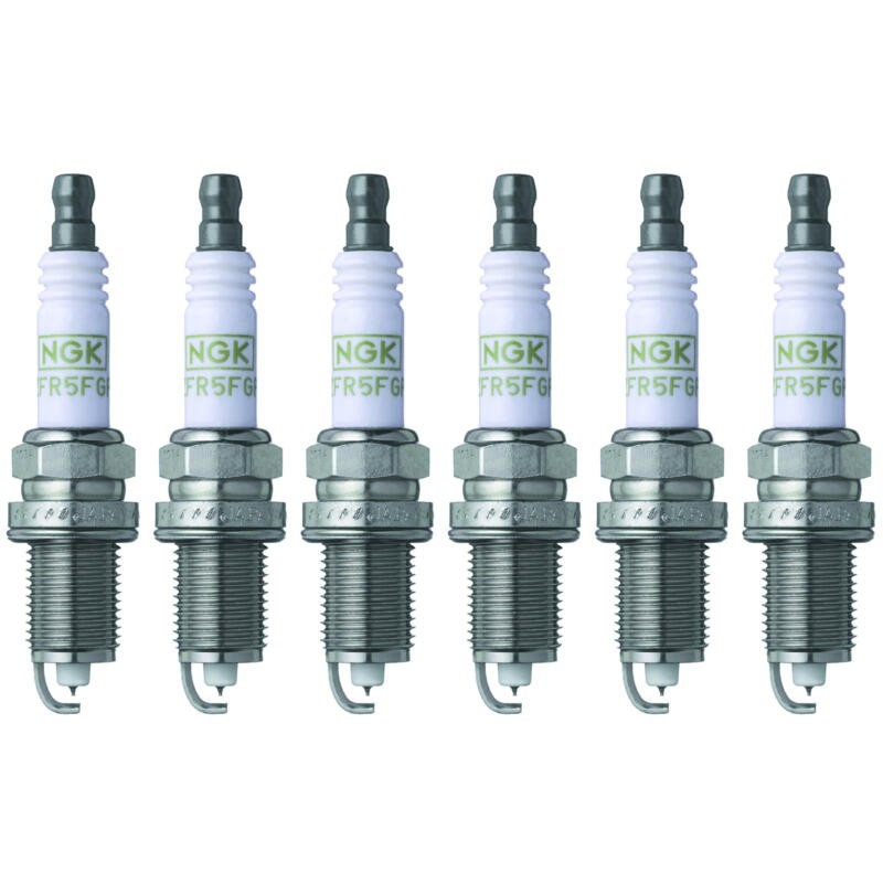 NGK Spark Plug 7100 6-PACK G-Power ZFR6FGP 14mm Copper Core Platinum, HR 6