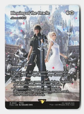 Blessing of the Oracle - Akroma's Will (Showcase) 21 FINAL FANTASY MTG  NM