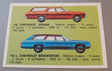 #136 Chevrolet Nomad & 136a - Auto Parade 1970's Americana Munich Trading Card