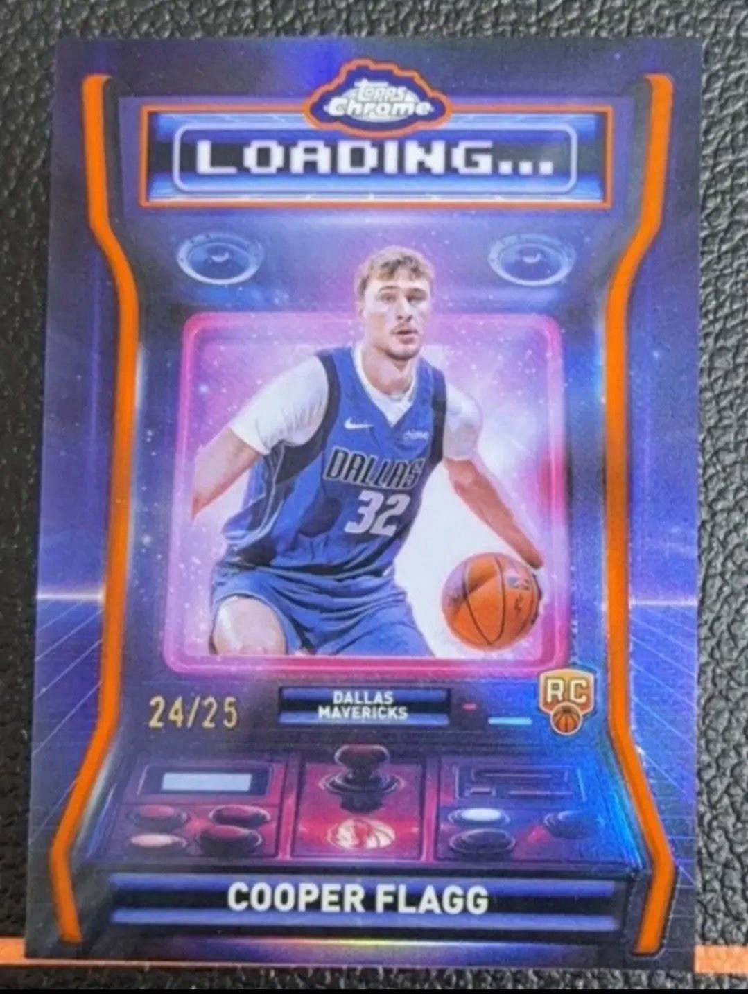 2025-26 Topps Chrome Basketball Cooper Flagg Loading Insert Orange /25 Rc