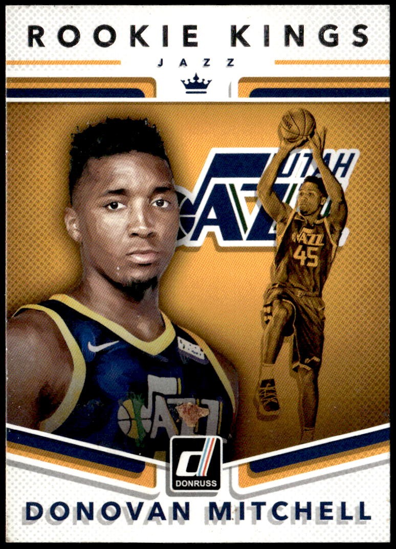 2017-18 Donruss #13 Donovan Mitchell Rookie Kings E1