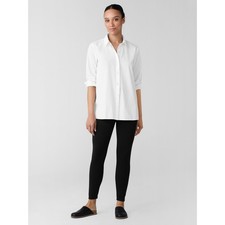 Eileen Fisher Women's Cozy Brushed Terry Hug High-Waisted Leggings, Black