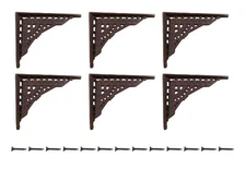 6 Antique Style Shelf Brace Wall Bracket Cast Iron Brackets Small 5 1/8" X 4 ...