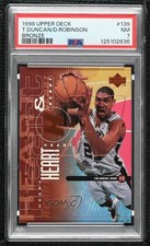 1998 Upper Deck Heart & Soul Bronze /100 Tim Duncan David Robinson #139 HOF h4z