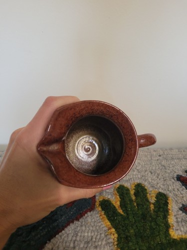 Rowantrees Keramik Blue Hill Maine 6" Krug rotbraun seidenmatt Glasur - Bild 3 von 7