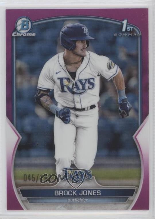 2023 Bowman Chrome Prospects Fuchsia Refractor 45/199 Brock Jones #BCP-115 0it8