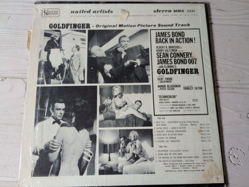 Ian Fleming: James Bond Goldfinger Soundtrack UAS 5117 Vinyl Record - Picture 2 of 6