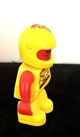 Vintage Lego Minifigure Space Alien Yellow Red 2.5" Figure
