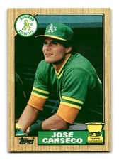 Jose Canseco 1987 Topps All-Star Rookie Gold Cup #620 Oakland Athletics Mint