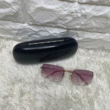 Gucci GG1653/S Vintage Rimless Sunglasses Gold Purple Gradient Lens Y2K Iconic