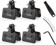 4 Pairs MTB Disc Brake Pads Resin Semi-Metallic Quiet W/ Install Kit E-Bike US