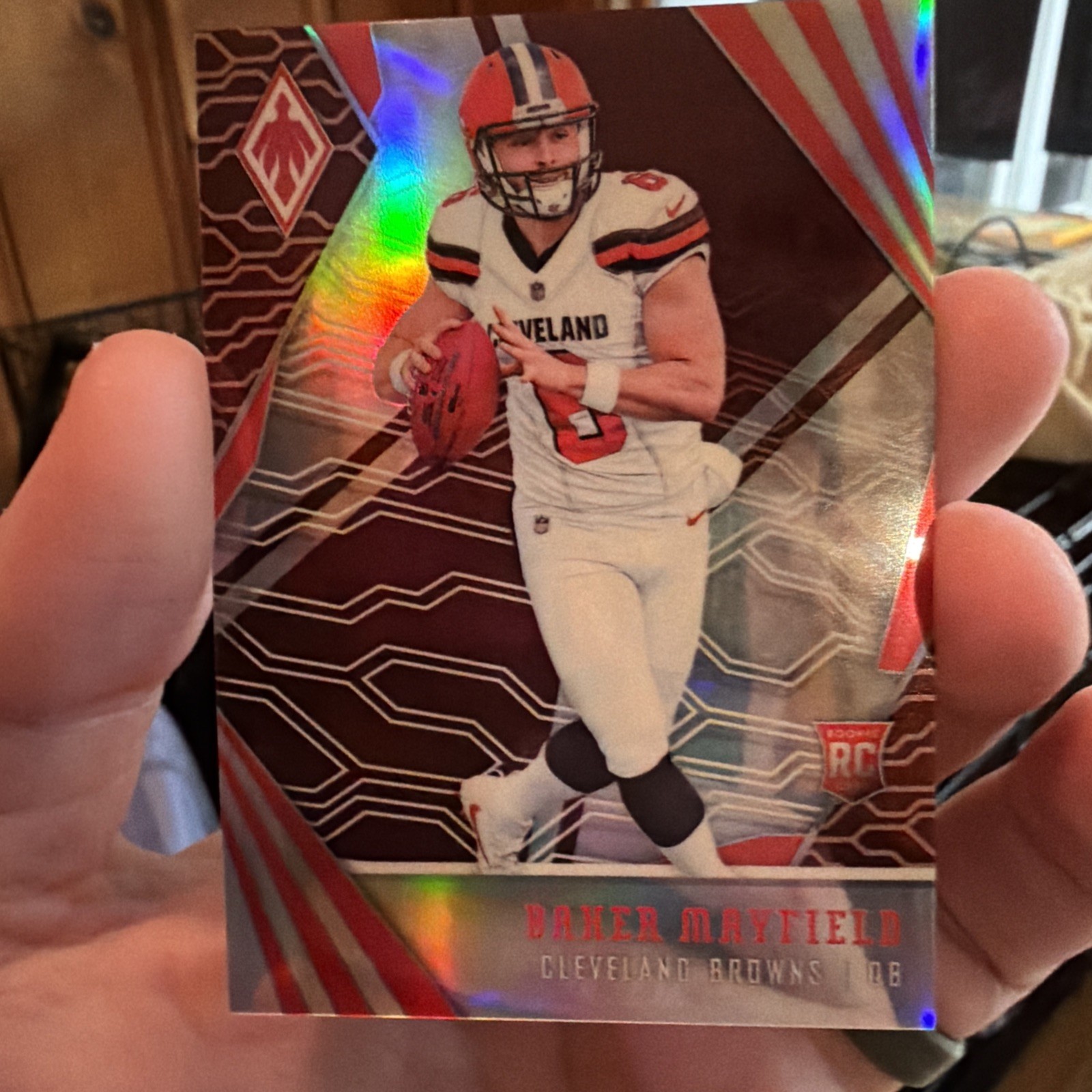 2018 Panini Phoenix - Rookies Baker Mayfield #106 Red /299 (RC)