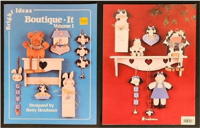 Vintage 1993 ''Boutique It-Vol 1'' Bright Ideas/Betty Headman-Craft Pattern Book